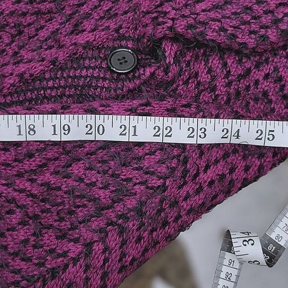 Bailey purple longline fuzzy sweater jacket size M - Picture 13 of 13